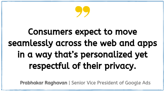 Quote from Google Marketing Live 2019