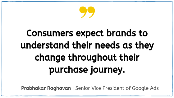 Quote from Google Marketing Live 2019, Prabhakar Raghavan