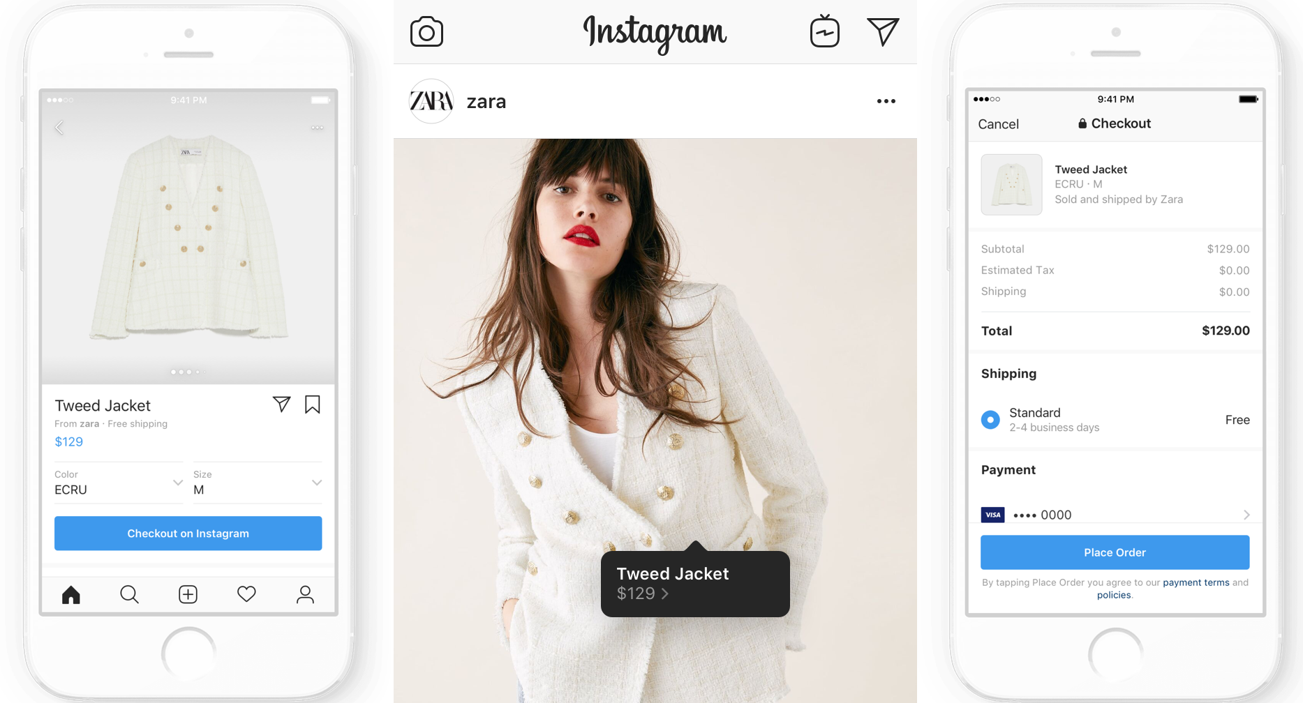Shopping on Instagram Checkout