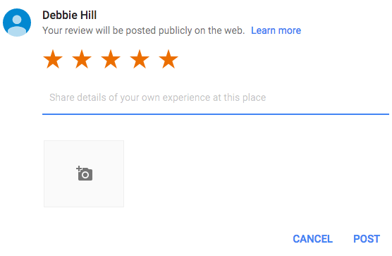 Google My Business 5 Star Review 