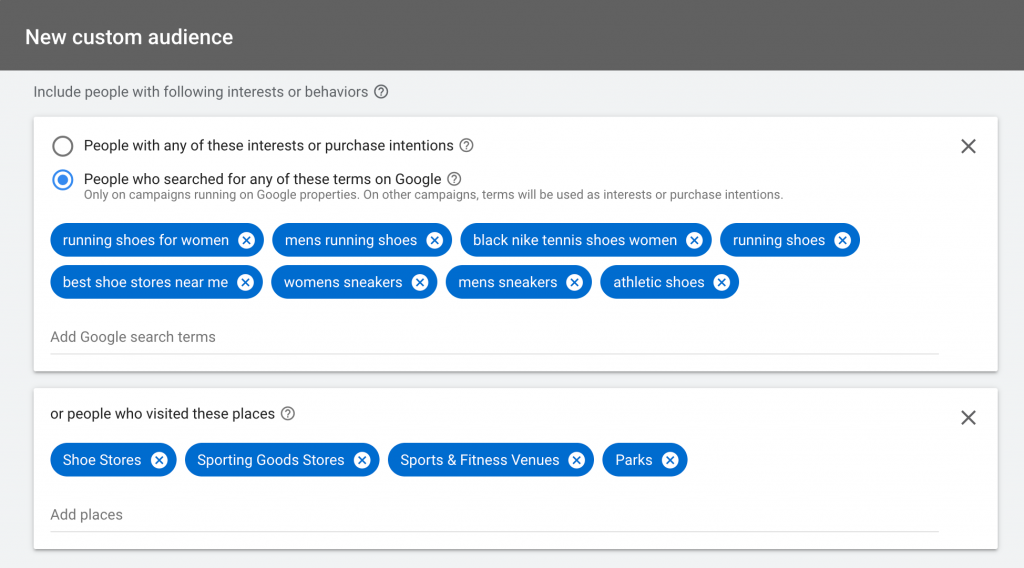 custom audience example