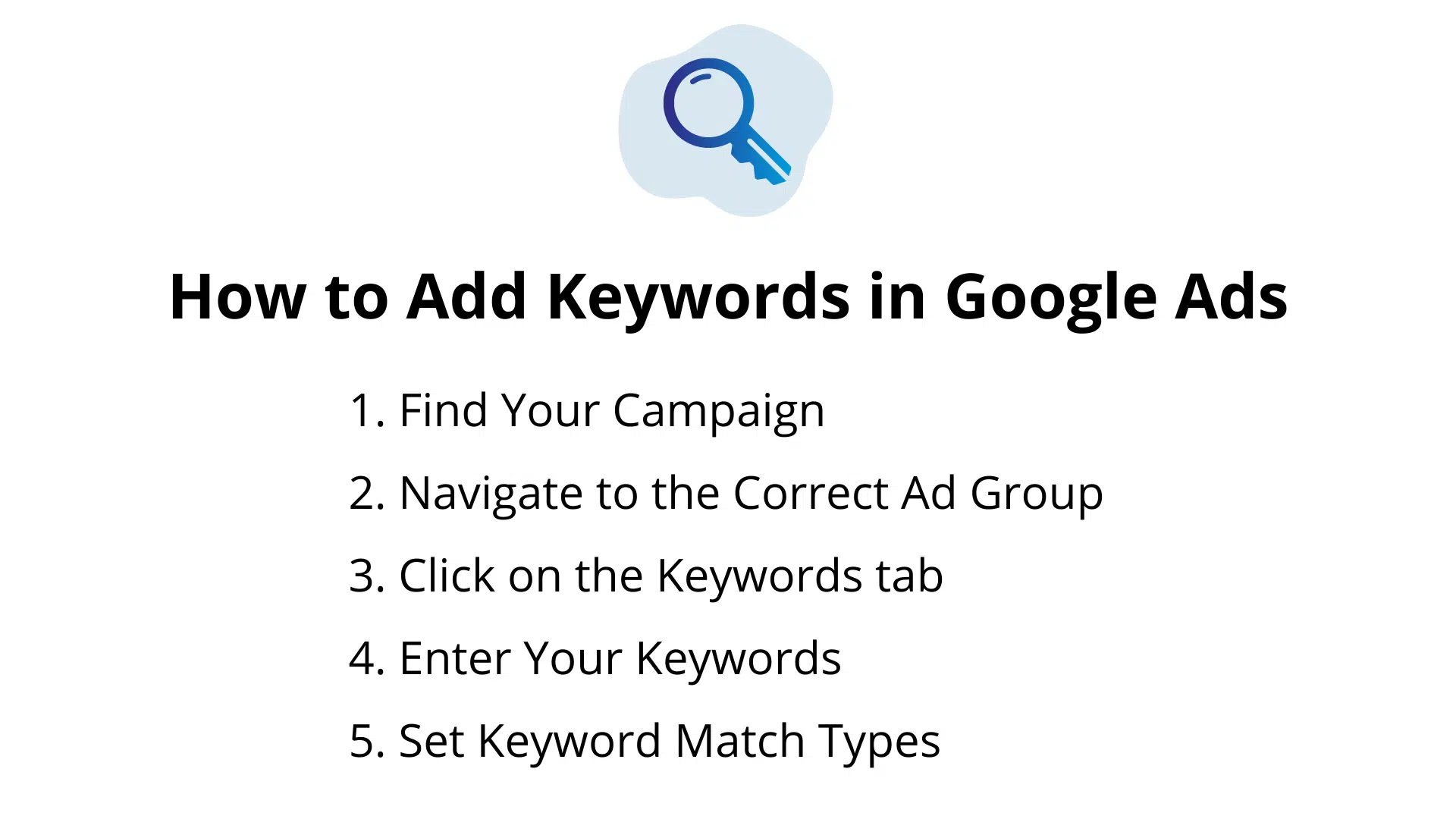 How to Add Keywords in Google Ads
